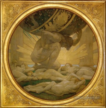  sargent tableau - Atlas et les Hesperides BostonMOFA 1922 John Singer Sargent